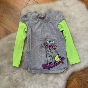 Circo girls skateboard dog long sleeve shirt 5T